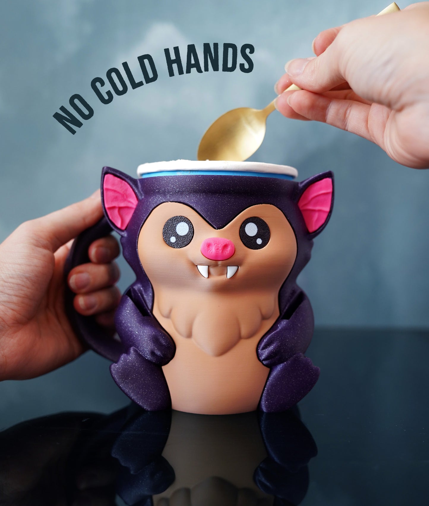 Bramble the Bat Ice Pint Holder 🦇❄️