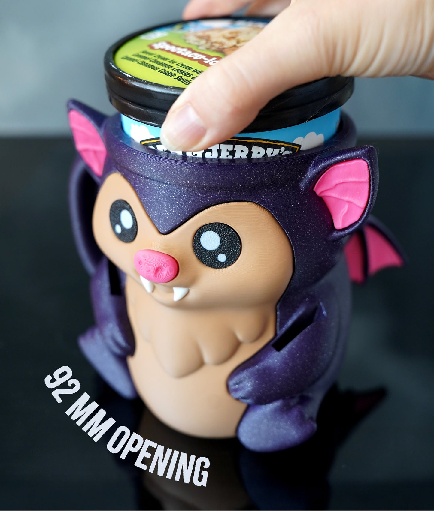 Bramble the Bat Ice Pint Holder 🦇❄️