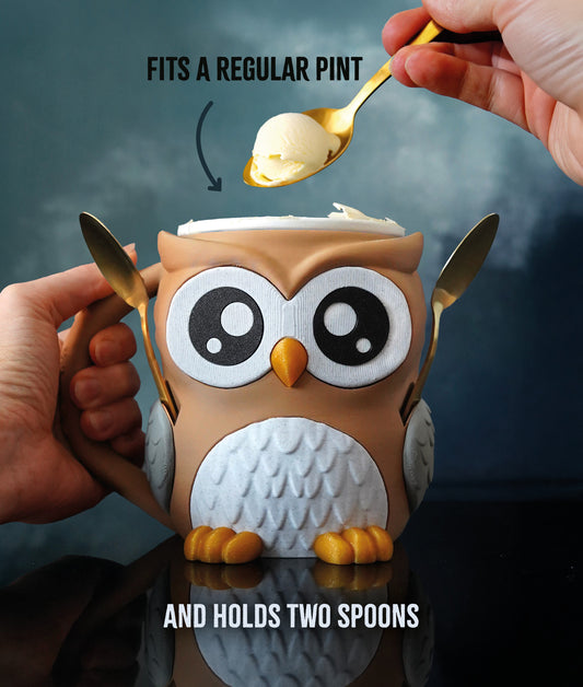 🦉 Owlfonso the Owl – Ice Pint Holder ❄️