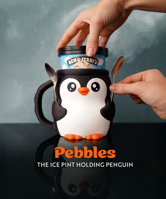 Pebbles the 3D Printed Penguin Ice Pint Holder 🐧❄️