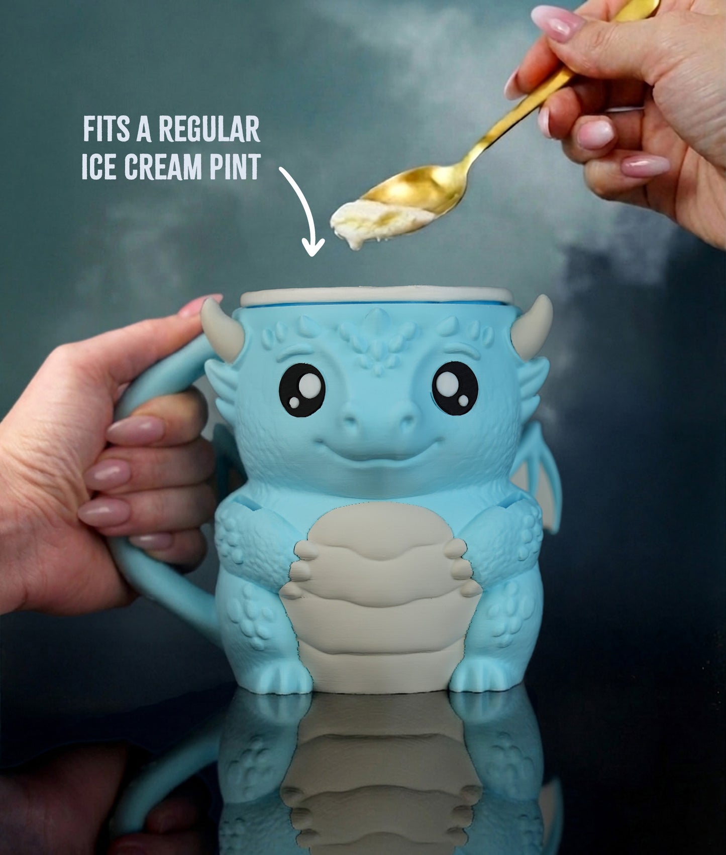 Diego the Dragon Ice Pint Holder 🐉🍨
