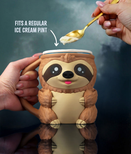 Sammy the Sloth Ice Pint Holder 🦥🍨