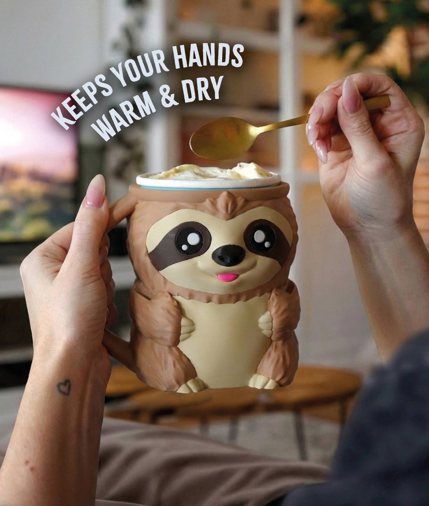 Sammy the Sloth Ice Pint Holder 🦥🍨